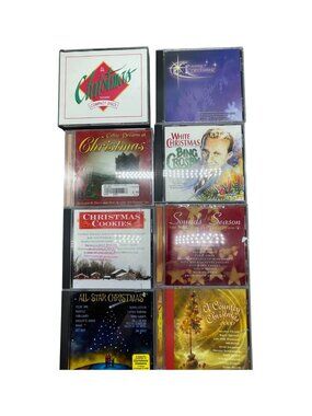 Lot Of 9 Christmas Music CDs Featuring Various Artists & Genres READ
